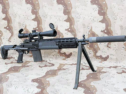 m14狙击步枪M14狙击步枪，精准射击的利器